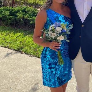 Sherri Hill Broken Glass Homecoming Dress